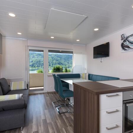 Ferienwohnung - Wohnzimmer mit Küche