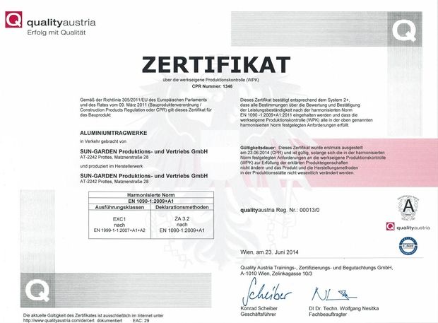 Zertifikat - qualityaustria